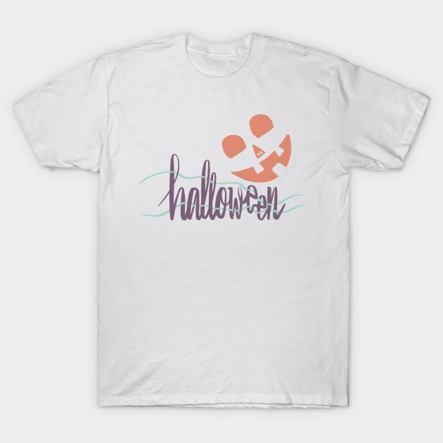 Halloween in Green and Purple T-Shirt by arcanumstudio